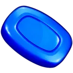 Blue candy symbol
