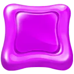 Pink candy symbol